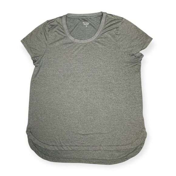 ATHLETA Women’s Aspen Olive / Eucalyptus Short Sleeve Uptempo Tee Size XL Style - Picture 4 of 9